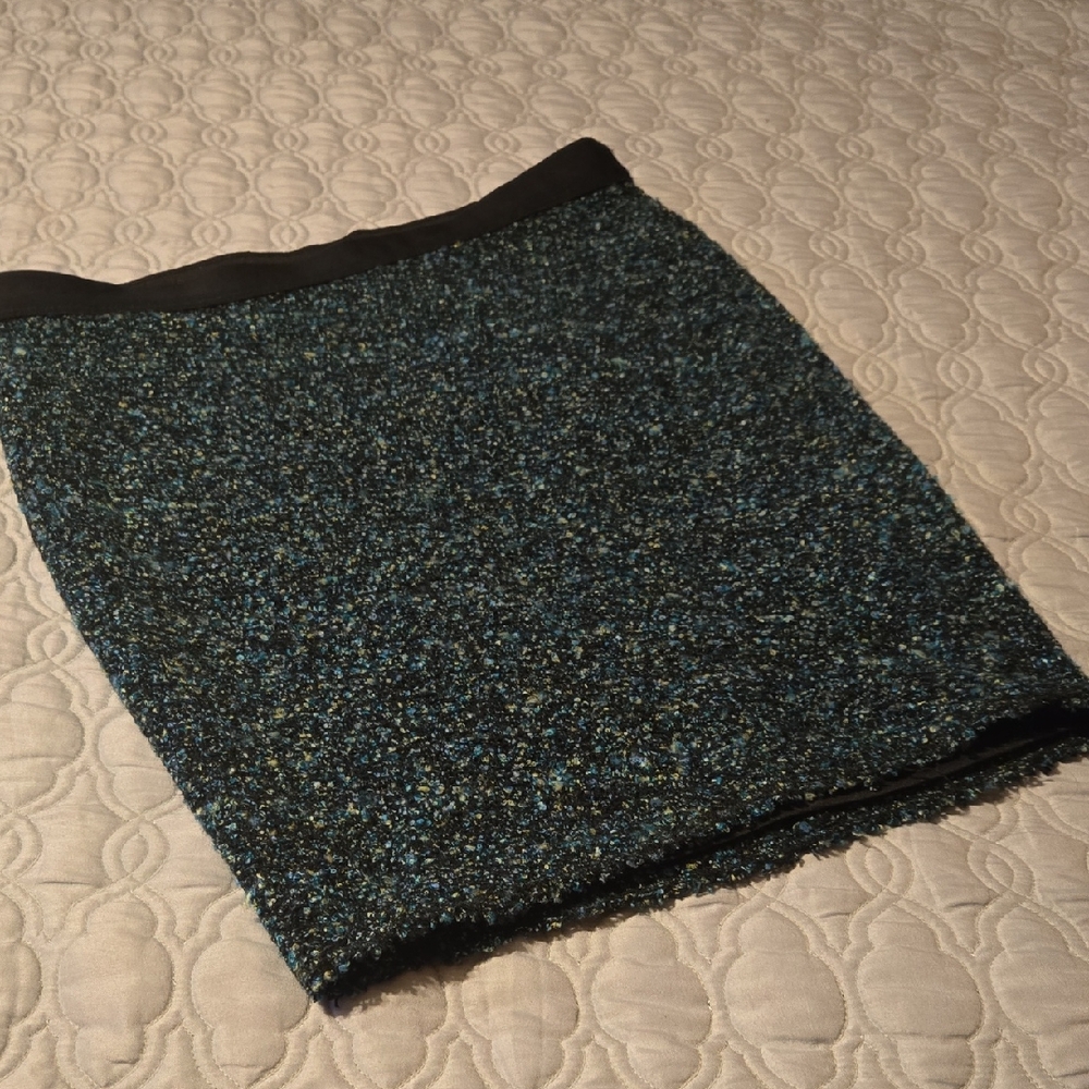 Bailey 44 Black and Blue Textured Mini Skirt